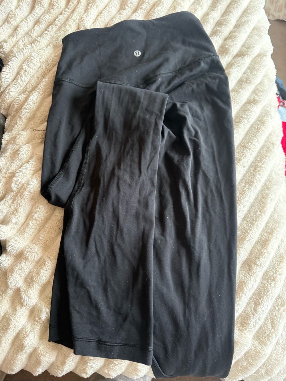 lululemon athletica Black High-Waist Leggings slight flare